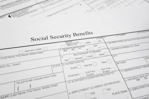 "Social Security Benefits" form